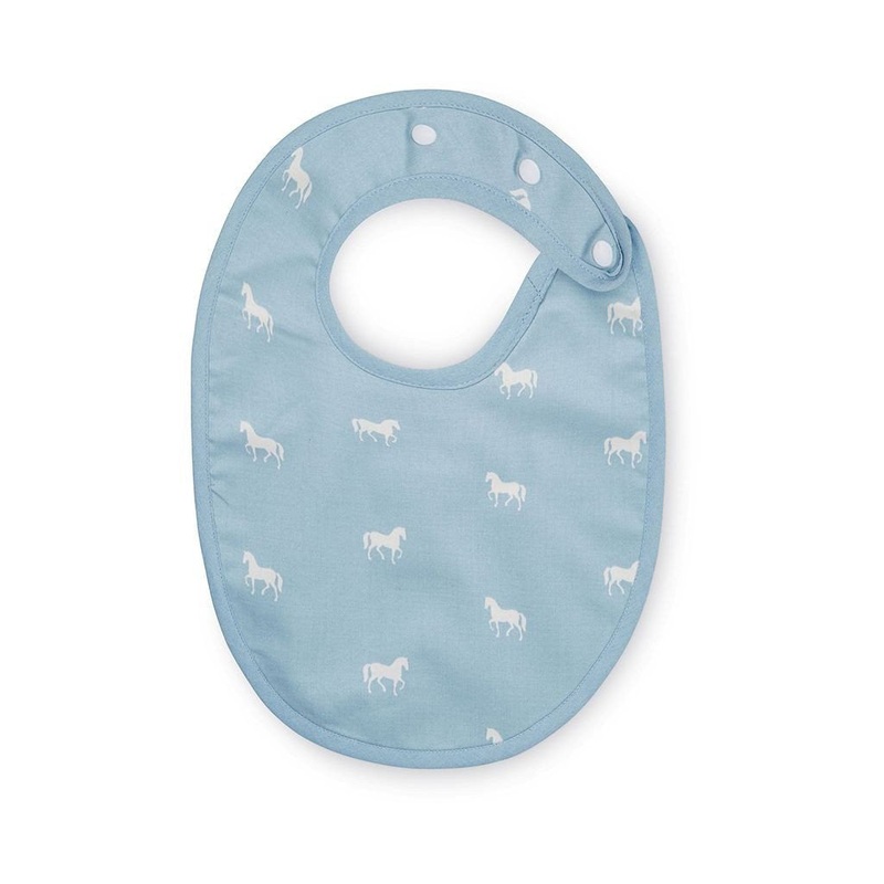 Cam Cam Copenhagen Bib Classic Horse Dusty Blue