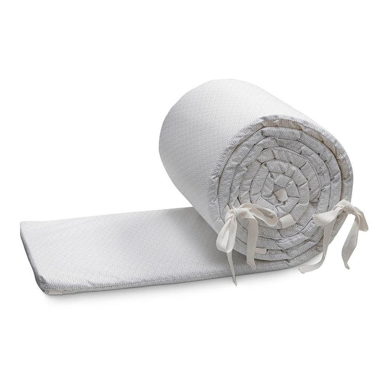 Cam Cam Copenhagen Cot Bumper Grey Wave