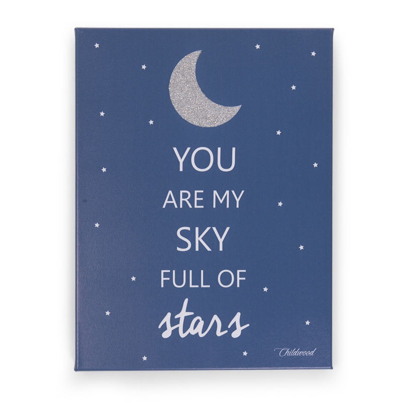 Childhome Oil Painting Star Navy 30x40