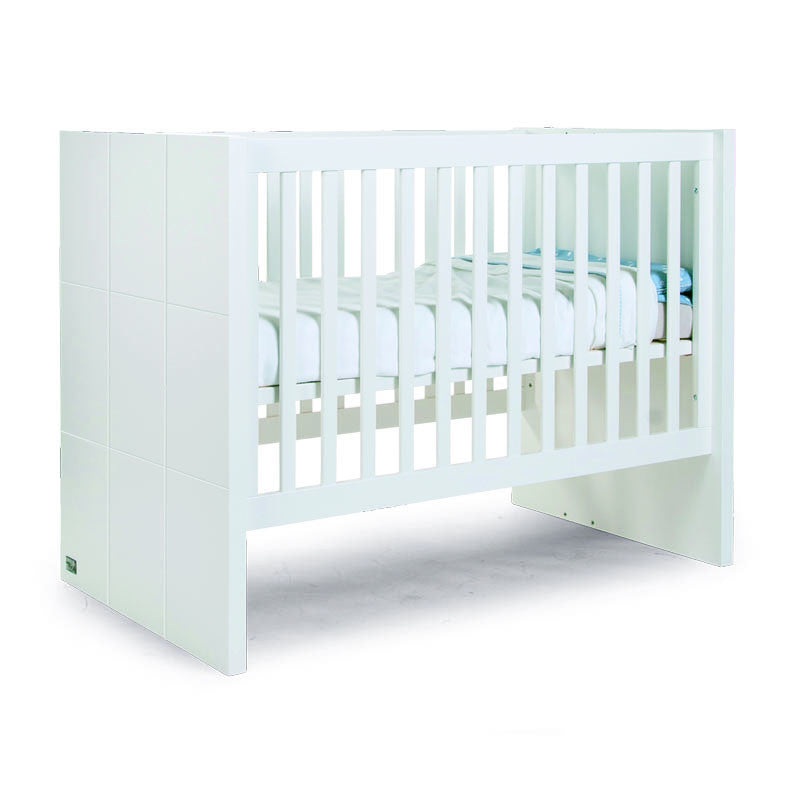 Childhome Quadro White Cot 60x120 + Slats & Rails 90x200