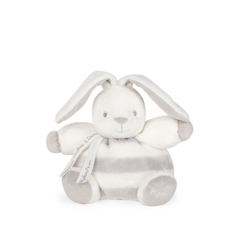 Kaloo Bebe Pastel Chubby Rabbit Grey and Cream Small