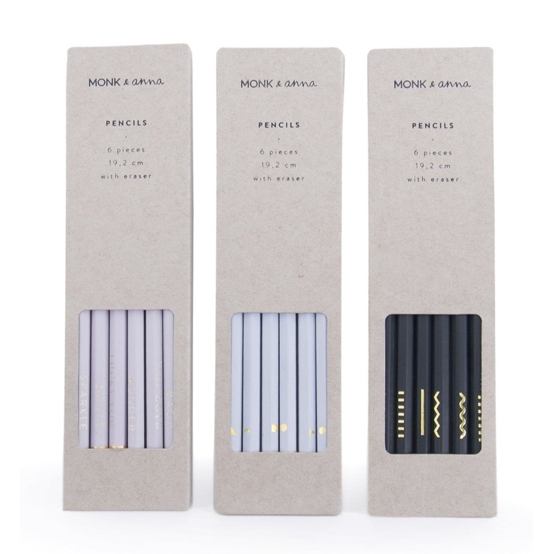 Monk & Anna Pencil Set of 6