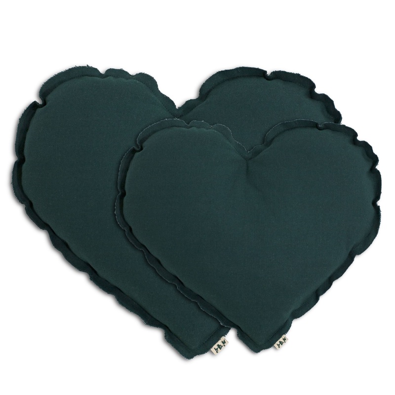 Numero 74 Heart Cushion Mix Falshy Medium Teal Blue