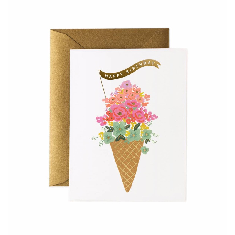 Rifle Paper Co Ice Cream Birthday Card
