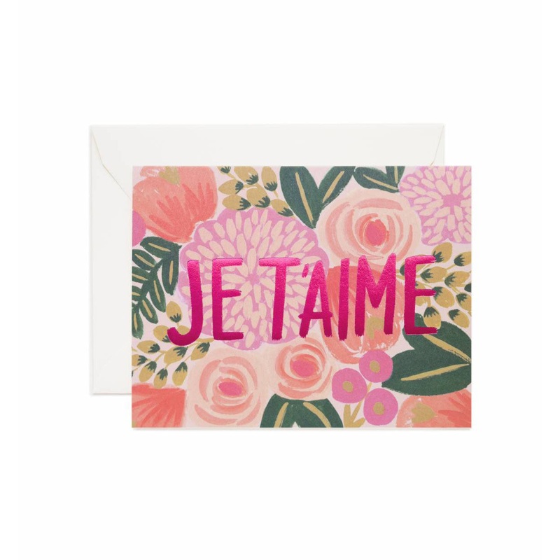 Rifle Paper Co Je Taime Card