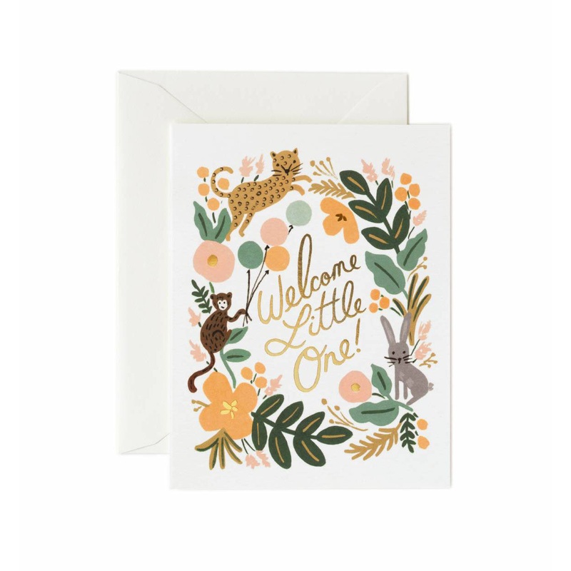 Rifle Paper Co Menagerie Baby Card
