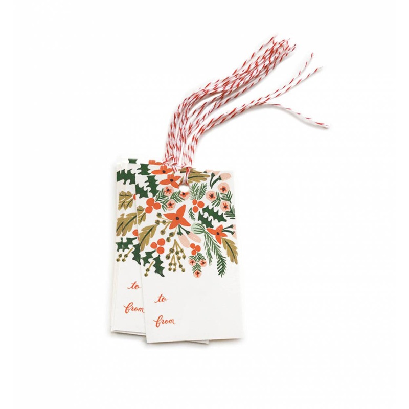 Rifle Paper Co Pack of 10 Winter Berries Gift Tags