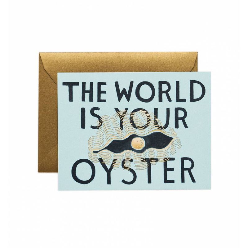 Rifle Paper Co The World Is Your Oyster Card