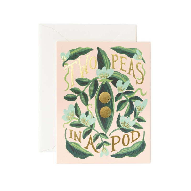 Rifle Paper Co Two Peas in a Pod Card