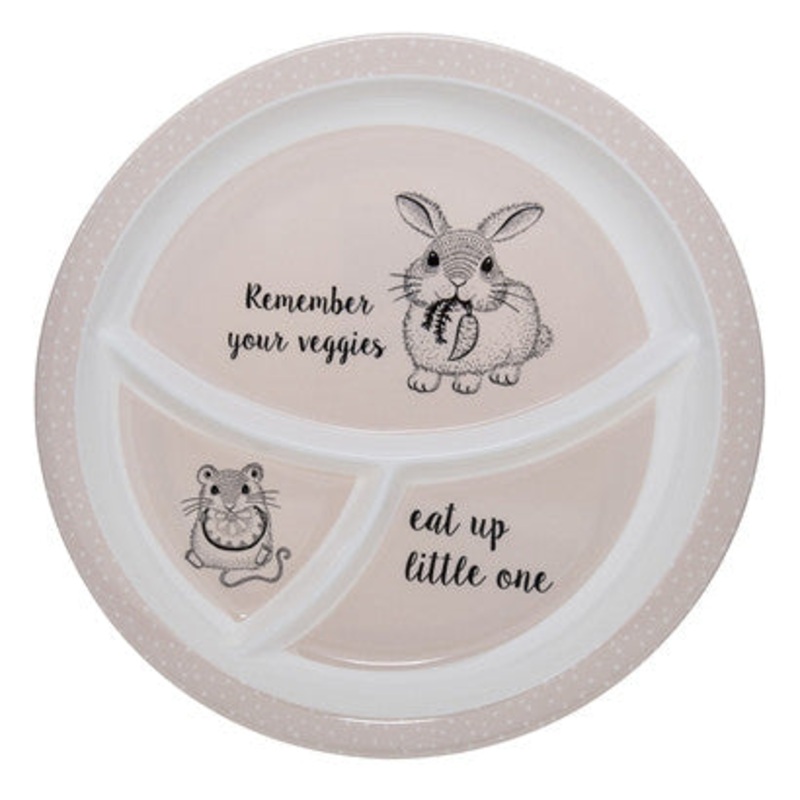 Bloomingville Nelly Plate Rose Melamine