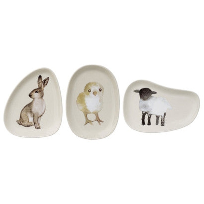 Bloomingville Plate White Stoneware