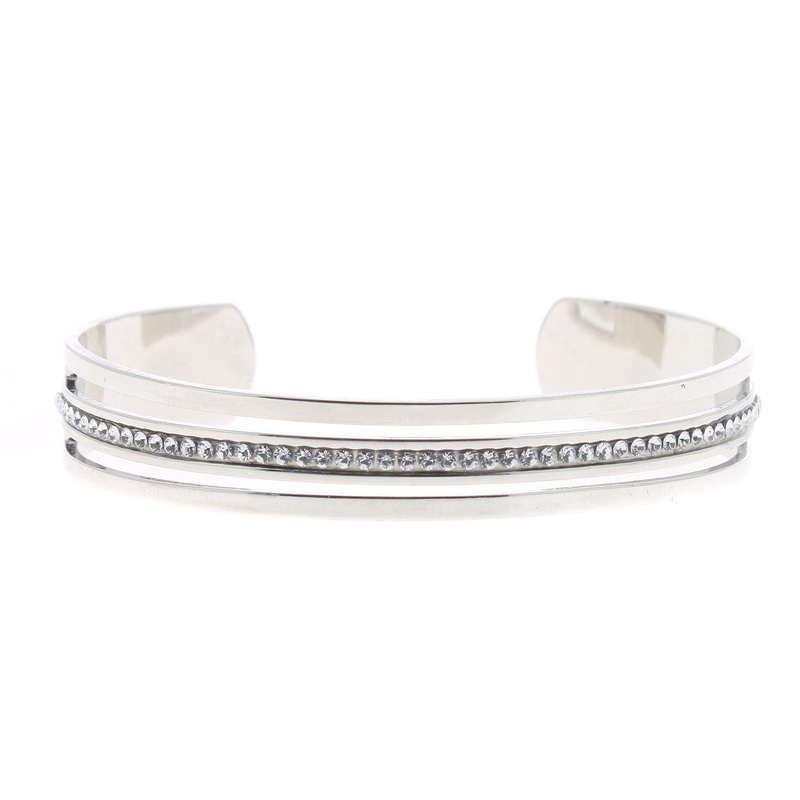 Les interchangeables Palladium Jonc Ajoure 1 Rang Bangle