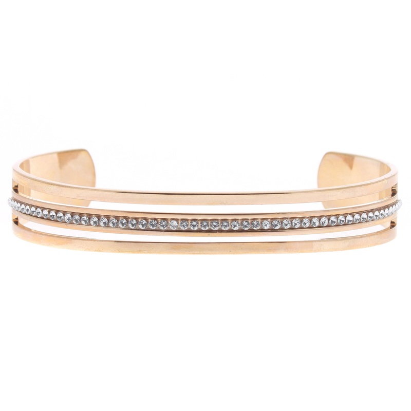 Les interchangeables Rose Jonc Ajour 1 Rang Bangle
