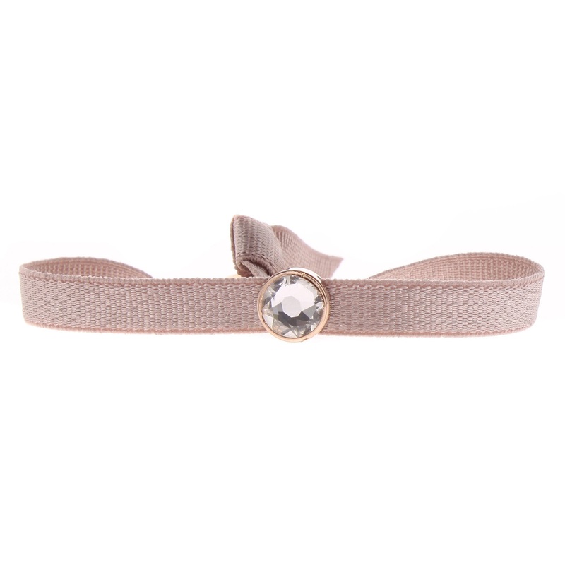 Les interchangeables Serti Grand Modle Beige Rose 1 Bracelet
