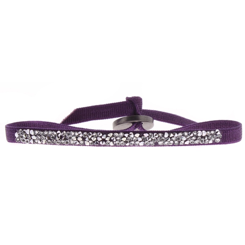 Les interchangeables Ultra Fine Rocks Violet Fonce Bracelet