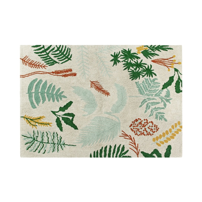 Lorena Canals Botanic Plants Washable Cotton Rug (Pre-Order; Est. Delivery in 4-8 Weeks)