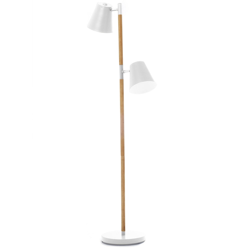 Present Time Floor Lamp Rubi White