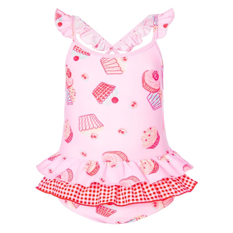 Sunuva Baby Girls Mini Cupcake Frill Swimsuit