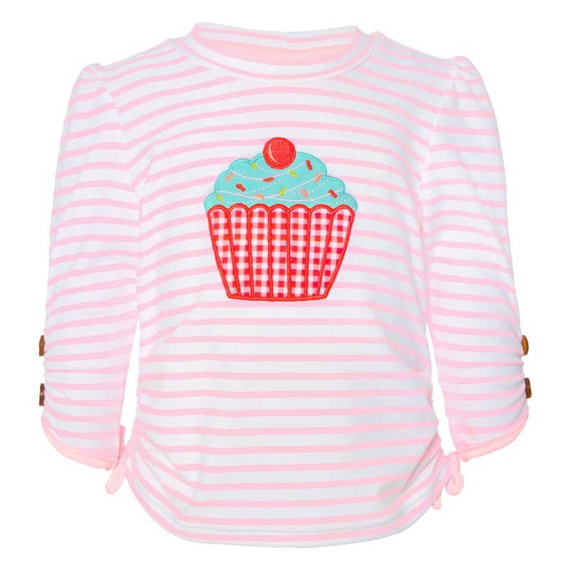 Sunuva Baby Girls Mini Cupcake Rash Vest