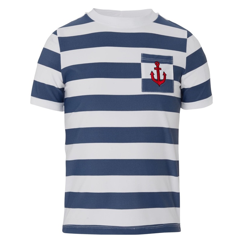 Sunuva Boys Anchor Short Sleeve Rash Vest