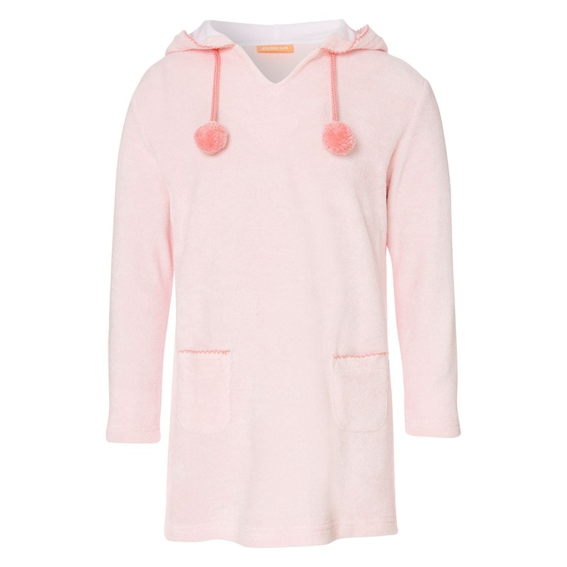 Sunuva Girls Baby Pink Towelling Dress