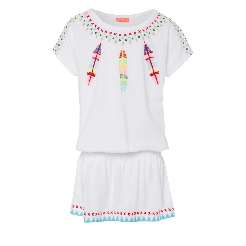 Sunuva Girls Dreamcatcher Embroidered Jersey Dress