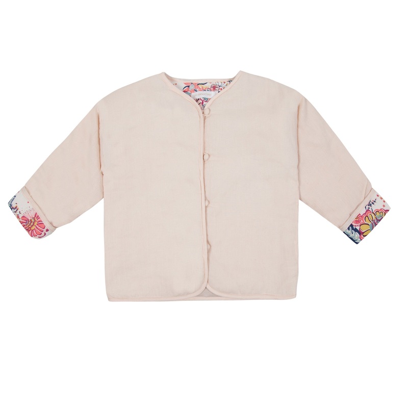 Les Enfantines Veste Salamandre Rose Puff