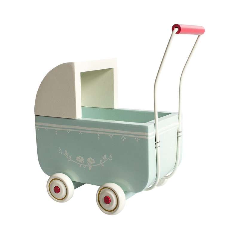 Maileg Pram Light Blue - Micro
