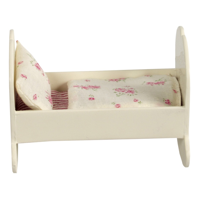 Maileg Small Wooden Cradle White