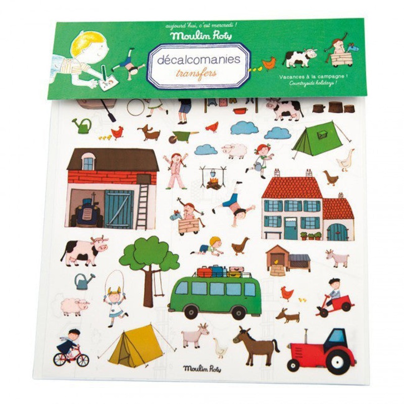 Moulin Roty Rub On Sticker Country