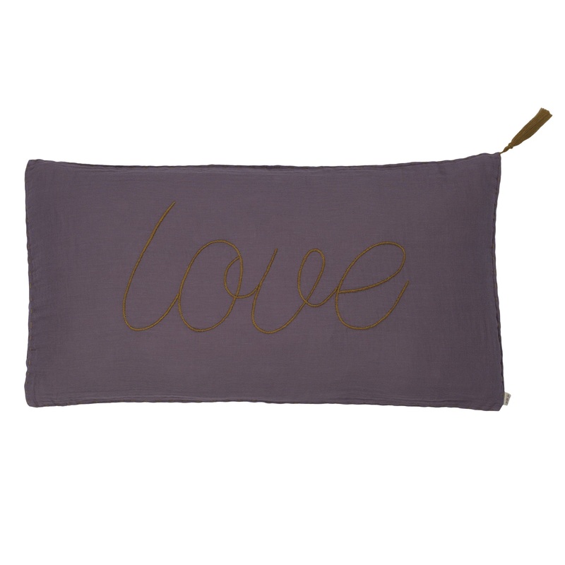 Numero 74 Cushion Cover Message Flashy Dusty Lilac