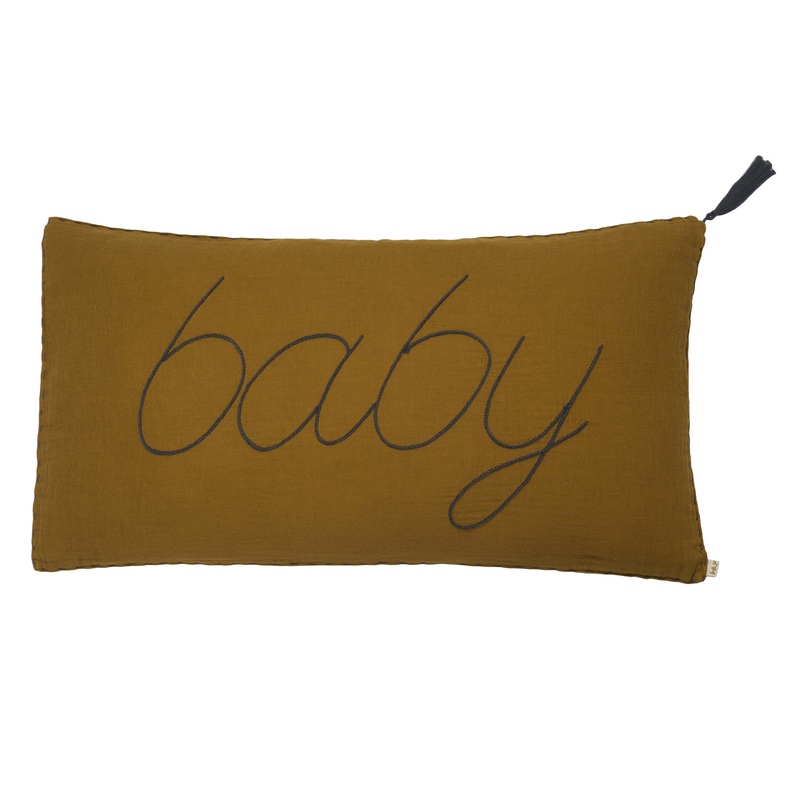 Numero 74 Cushion Cover Message Flashy Gold