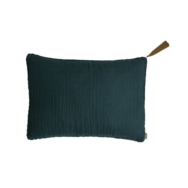 Numero 74 Cushion Cover Message Flashy Teal Blue