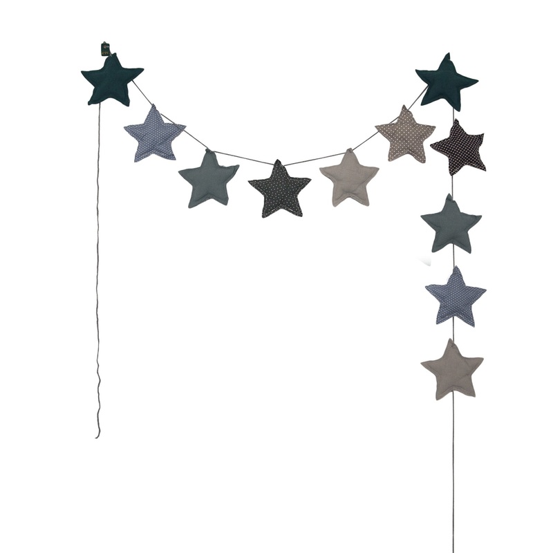 Numero 74 Mini Star Garland Mix Blue