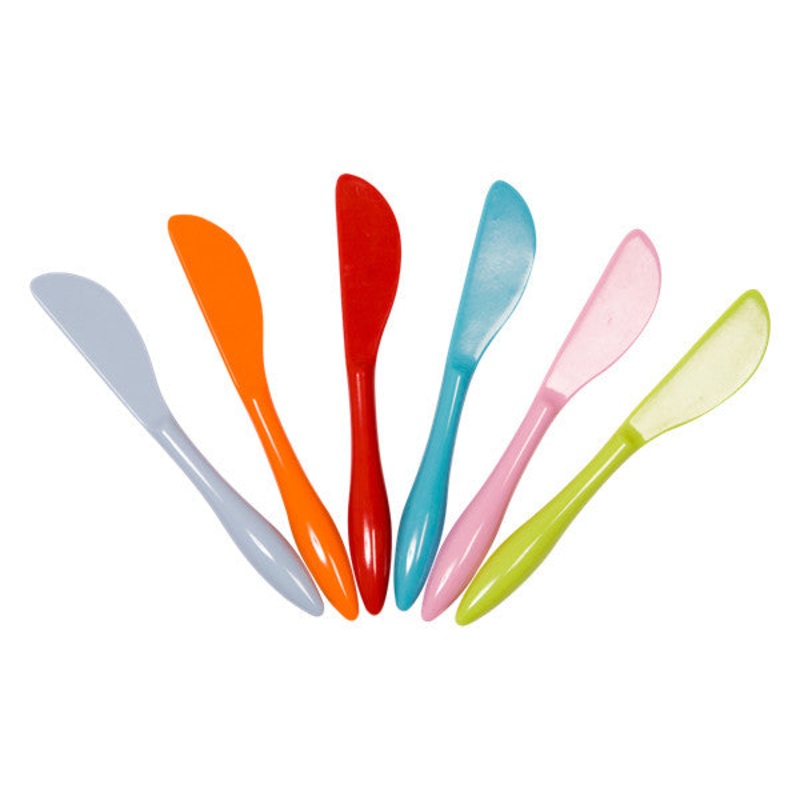 Rice DK Set of 6 Butter Knives Multiple Colours