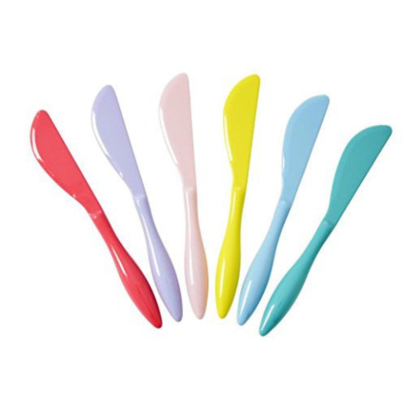Rice DK Set of 6 Butter Knives We Trust Colors