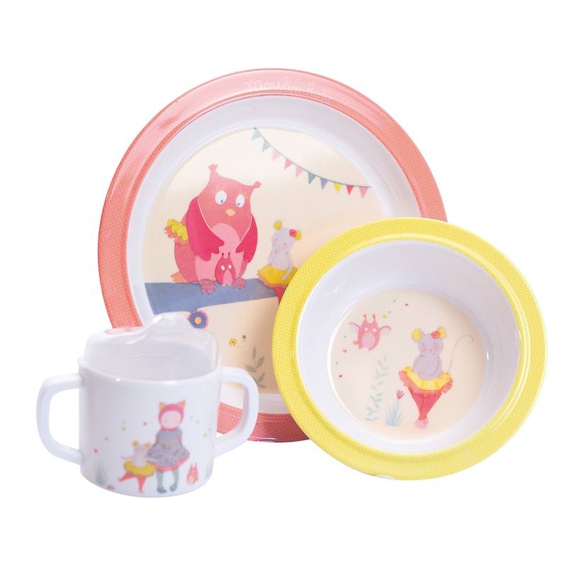 Moulin Roty Baby Dish Set - Mlle & Rib