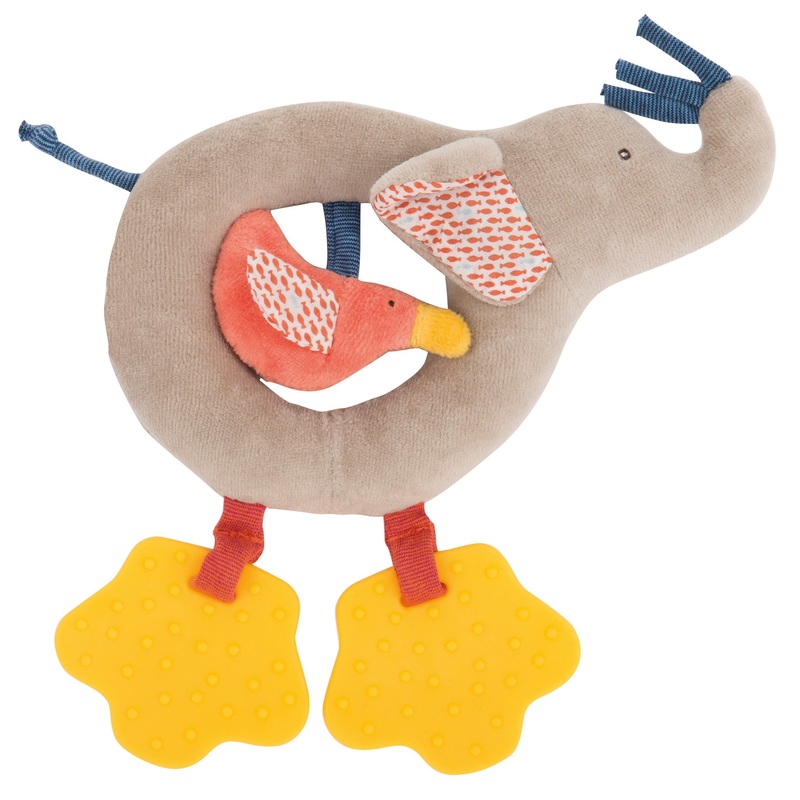 Moulin Roty Elephant Ring Rattle - LPA