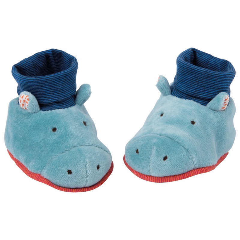 Moulin Roty Hippo Baby Slippers - LPA