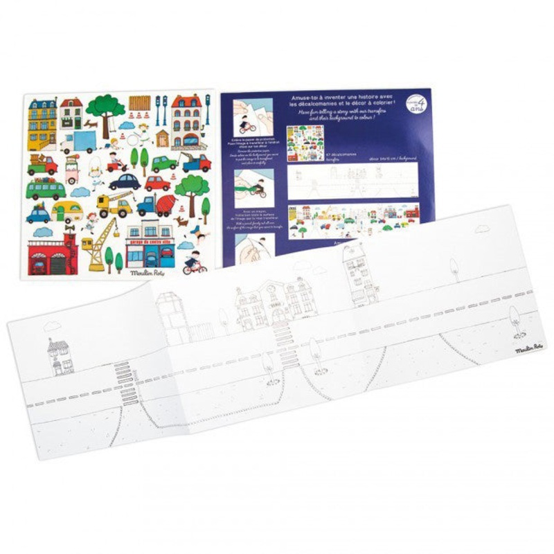 Moulin Roty Rub On Sticker City