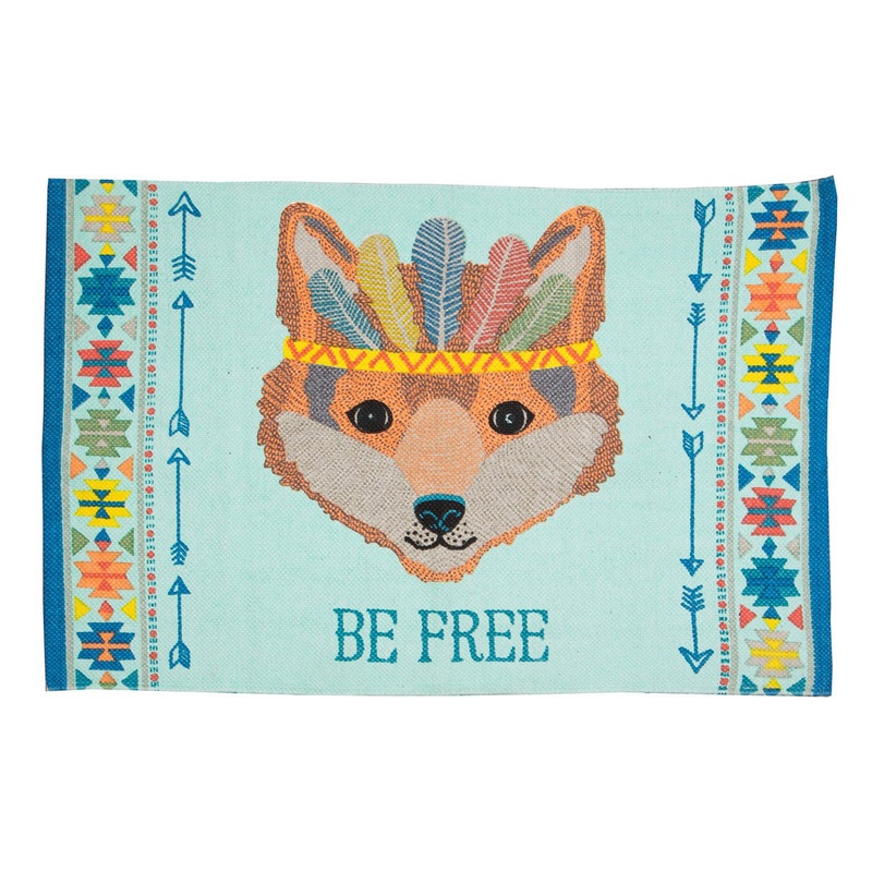 RJB Stone Be Free Fox Animal Adventure Rug