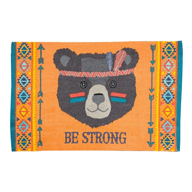 RJB Stone Be Strong Bear Animal Adventure Rug
