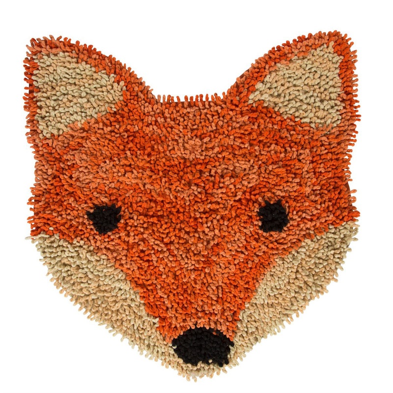 RJB Stone Fox Head Bath Mat