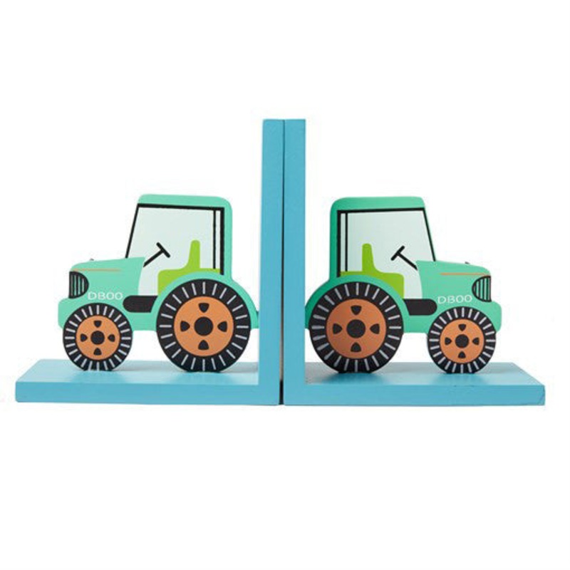 RJB Stone Green Tractor Bookends