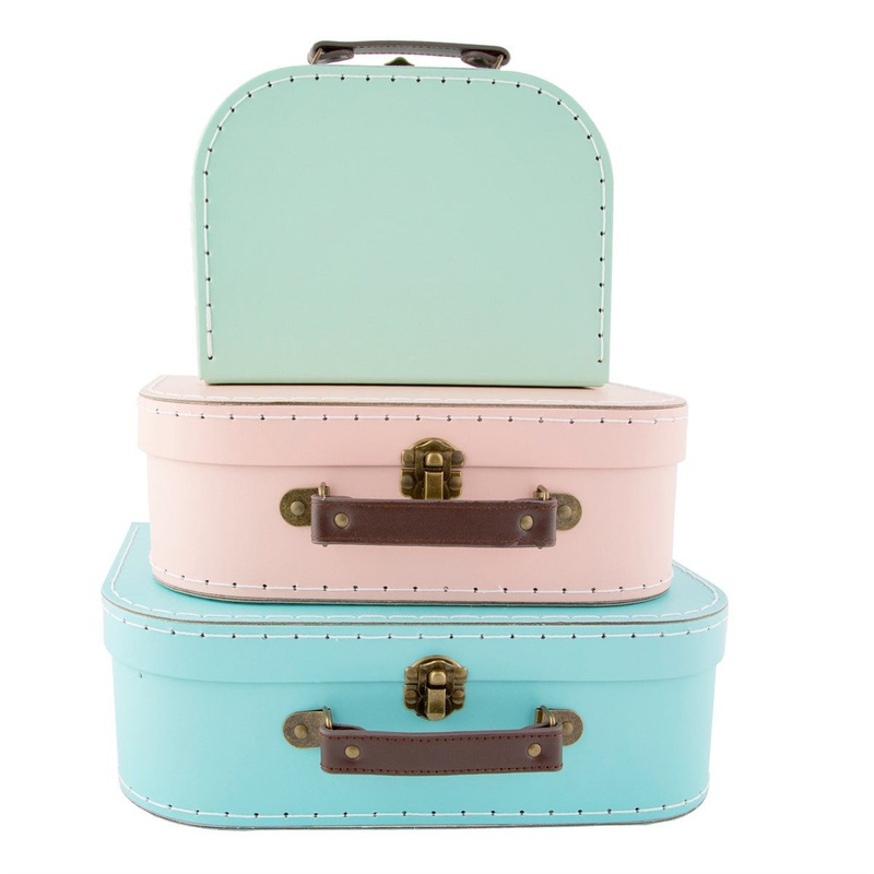 RJB Stone Pastel Retro Suitcase