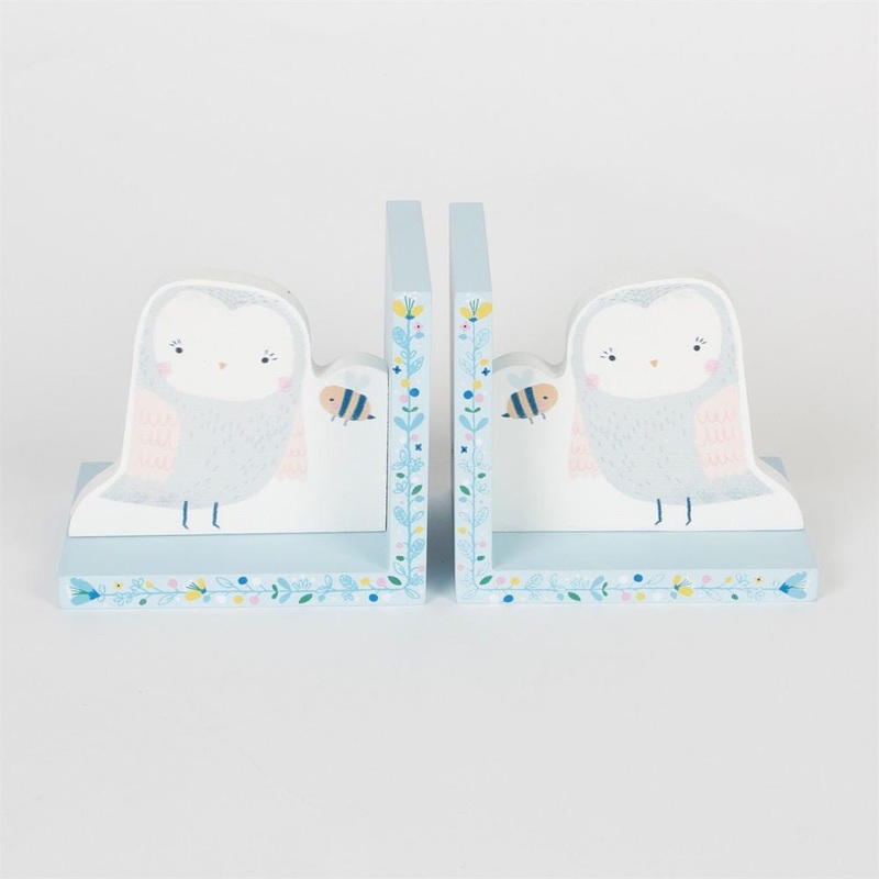 RJB Stone Woodland Friends Owl Bookends