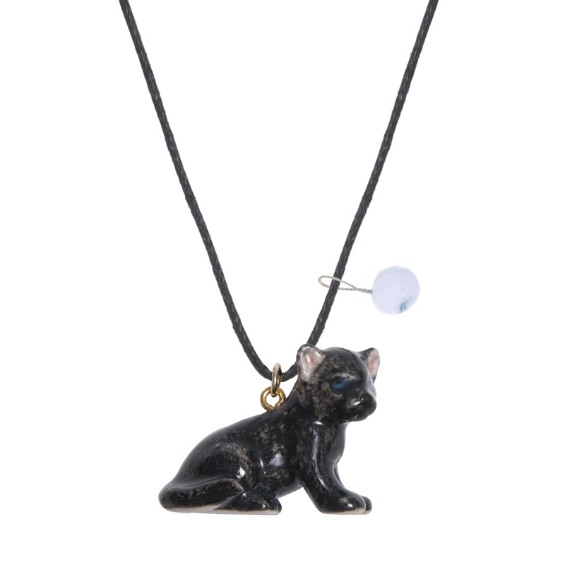 A Mini Penny Black Panther Necklace