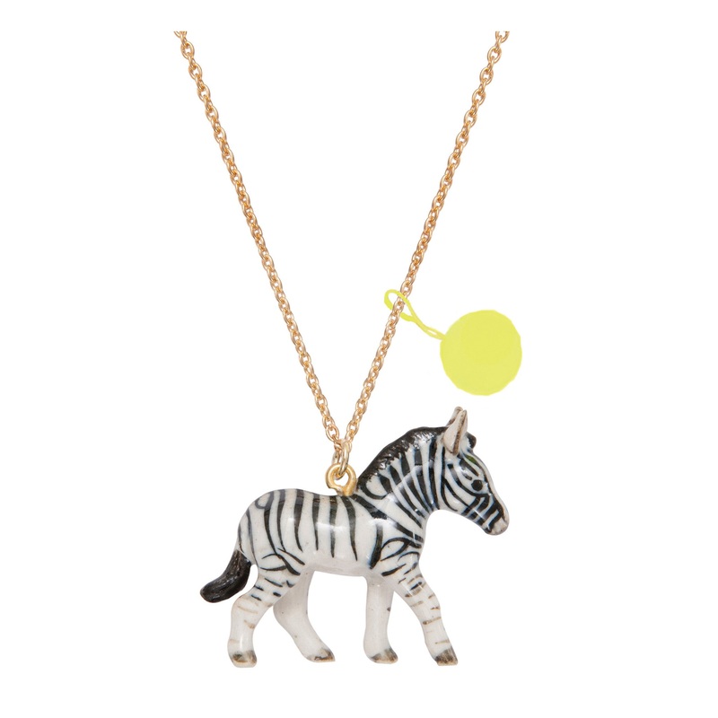 A Mini Penny Zebra Necklace