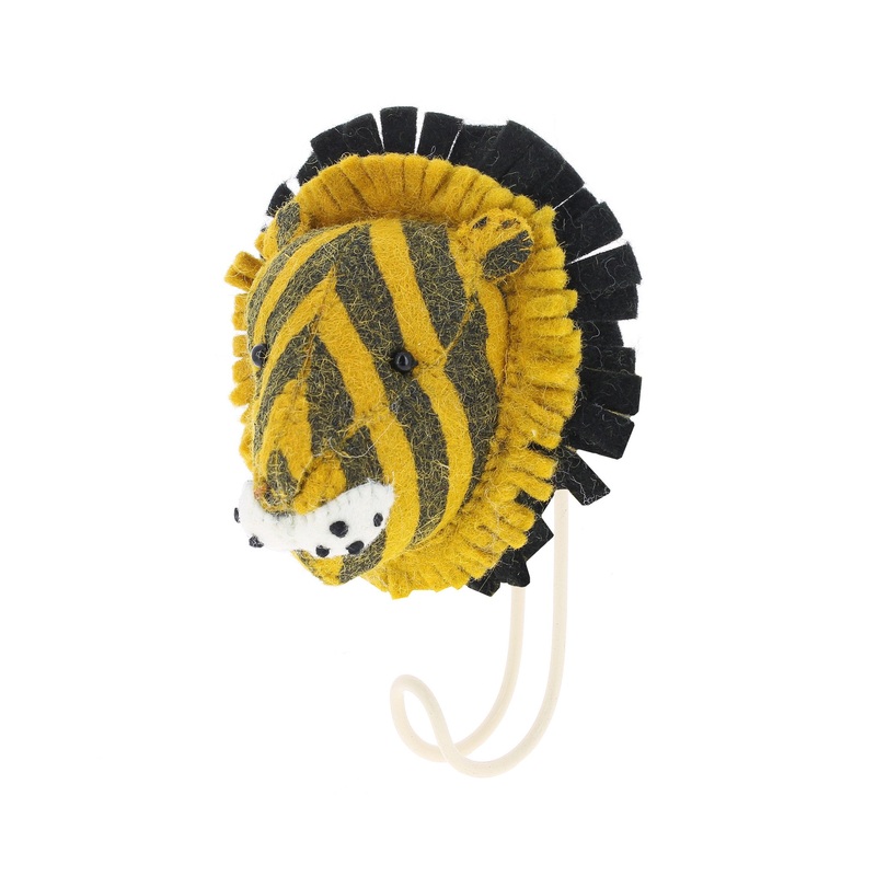 Fiona Walker England Big Single Print Stripe Tiger Hook