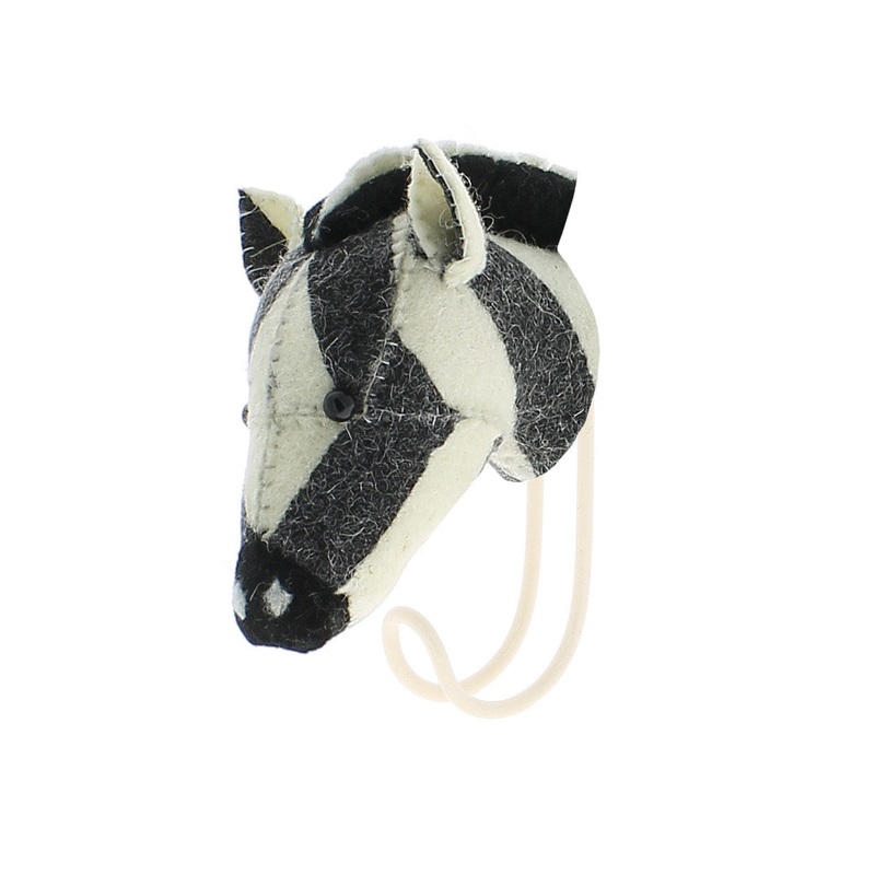 Fiona Walker England Big Single Stripe Print Zebra Hook